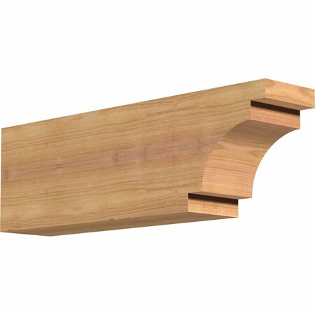 Ekena Millwork Mediterranean Smooth Rafter Tail, Western Red Cedar, 3 1/2"W x 6"H x 18"L RFT04X06X18MED00SWR